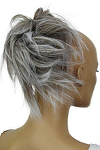 Load image into Gallery viewer, PRETTYSHOP XXL Hairpiece Scrunchy Updo Bridal Hairstyle Voluminous Wavy Messy Bun Gray Mix G10F