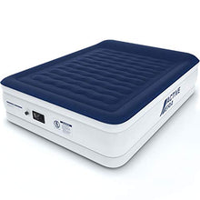 Load image into Gallery viewer, Active Era Luxury King Size Double Queen Air Bed - Elevated Inflatable Air Mattress, Electric Built-in Pump, Raised Pillow & Structured I-Beam Technology, Height 56cm