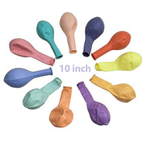 Load image into Gallery viewer, Funny House Pastel Party Balloons, 100 PCS Rainbow balloons Macaron Coloured Latex Balloons Arch Garland Kit with 15m Balloon Chain, 100 Glue Dots for Wedding Birthday Gratulation Party