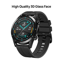 Load image into Gallery viewer, HUAWEI Watch GT 2 (46 mm) Smart Watch, 1.39 Inch AMOLED Display with 3D Glass Screen, 2 Weeks Battery Life, GPS, 15 Sport Modes, 3D Glass Screen, Bluetooth Calling Smartwatch, Matte Black