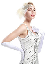 Load image into Gallery viewer, BABEYOND Long Evening Gloves Satin Elbow Gloves Bridal Fancy Dress Gloves Wedding Prom Opera Gloves 1920s Style for Women (Long Smooth 52cm/White)(Size: Adult Size (Length 52cm))