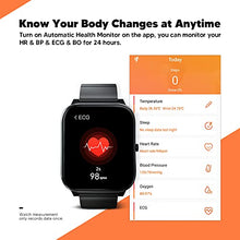 Load image into Gallery viewer, Smart Watch Fitness Tracker with Heart Rate Monitor Fit Bitwatches Ladies Sports Watch Elegant Lets Fit Smartwatch for Men Women for Android iOS-Black