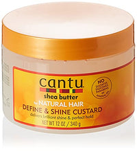 Load image into Gallery viewer, CANTU, Shea Butter for Natural Hair Define Shine Custard, 340g