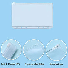 Load image into Gallery viewer, A6 Binder,PU Leather Budget Binder with Cash Envelopes,Budgeting Binder Planner with 8 Pcs Binder Pockets,12 pcs Expense Budget Sheets for Cash, Budget Binder for Saving Money(Purple)