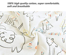 Load image into Gallery viewer, Chilsuessy Toddler Sleeping Bag with Feet 2.5 Tog Baby Sleeping Sack with Legs Pyjamas Infant Walking Cotton Wearable Blankets, Happy Zoo, 80cm/2-3 Years