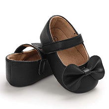 Load image into Gallery viewer, Baby Girls First Walking Shoes Bow-Knot Mary Jane Flats Adjustable PU Leather Anti-Slip Soft-Soled Princess Shoes Infant Girls Outdoor Shoes,0-18 Months