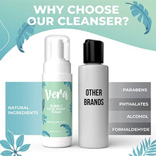 Load image into Gallery viewer, Vera Foaming Face Wash - Deep Face Cleanser & Oily Skin Face Wash Containing Aloe Vera, Cucumber & Kakadu Plum - Foaming Cleanser for Oily Skin - Exfoliating Face Wash Women & Coconut Face Wash, 200ml