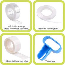 Load image into Gallery viewer, Yiran Pink Blue Balloons Garland Arch Kit, 110pcs Baby Blue Balloons Baby Pink Balloons White Balloons Gender Reveal Party Decorations, for He or She Party, Boy or Girl Party