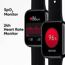 Load image into Gallery viewer, DIZO 1.75" Smart Watch GPS, Fitness Tracker with Blood Oxygen, 90 Sports Modes, 100+ Watch Faces, Heart Rate Sleep Monitor, IP68 Waterproof, Activity Tracker for Men Women (Black)