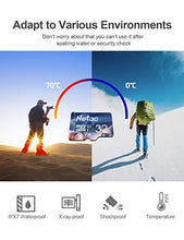 Load image into Gallery viewer, Netac 32GB MicroSDHC Memory Card, Micro SD Card R/W up to 90/10MB/s, TF Card 4K Full HD Video Recording, UHS-I, C10, U1, A1, V10, for Camera, Smartphone, Security System, Drone, Dash Cam, Gopro