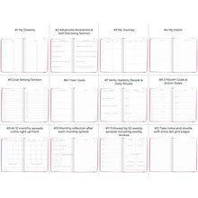 Load image into Gallery viewer, Legend Planner PRO – Deluxe Weekly & Monthly Life Planner to Increase Productivity and Hit Your Goals. Time Management Organizer Notebook – Undated – 18 x 25.5cm Hardcover + Stickers – Hot Pink