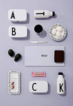 Load image into Gallery viewer, Design Letters Personal Lunch Box White (B) | Personalised Food Storage Container for Men, Women, Girls and Boys | White Lunch/ Food Box for Travel | Use as Sandwich Box | Dishwasher & Microwave Safe