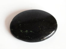 Load image into Gallery viewer, Stone of Protection - Reiki Healing Energy Charged Small Black Tourmaline Crystal Palm Stone Cabachone (3 x 4 cm Approx)