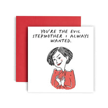Load image into Gallery viewer, Huxters Stepmum Birthday Card – Funny Mother’s Day Card for Stepmother – Stepmother Birthday– Original Artwork Birthday Card for Step Mum – A5