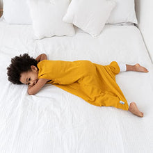 Load image into Gallery viewer, Slumbersac Baby Summer Sleeping Bag with feet Bamboo Muslin 0.5 Tog 80cm Saffron | Baby Sleep Bag with Legs for Babies from 80 to 90 cm | Baby Sleeping Bag with Legs 0.5 tog