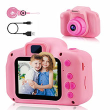 Load image into Gallery viewer, PROGRACE Kids Camera Girls & Boys Toys - Children Digital Camera for Kids Age 3 4 5 6 7 8 9 10 Year Old Birthday Girl Gifts Kids Camcorder Camera Toddler Video Recorder 1080P 2Inch Pink