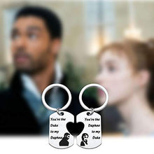 Load image into Gallery viewer, TV Show Fan Gift Gift for Boyfriend Girlfriend Wedding Gift Couple Keychain Set (duke to my daphne UK)