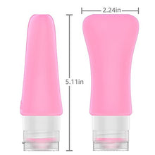 Load image into Gallery viewer, 4 Pack Travel Bottles, TSA Approved Containers, 3oz Leak Proof Travel Accessories Toiletries,Travel Shampoo And Conditioner Bottles,Perfect for Business or Personal Travel, Fun Outdoors 9 Pieces