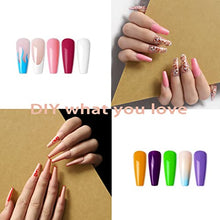 Load image into Gallery viewer, Clear Long Coffin False Nail Tips 100PCS False Nails with Glue Full Cover Nail Tips Fake Nails Artificial Fingernails Tip French Clear Acrylic Nail Tips False Press on Nails 10 Sizes