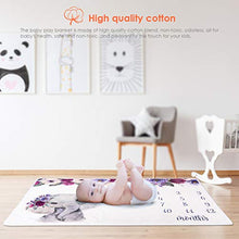 Load image into Gallery viewer, Baby Monthly Milestone Blanket for Boy or Girl Newborn Elephant Flannel Photo Props Backdrop Personalized Shower Gifts Track Age & Growth