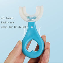 Load image into Gallery viewer, ZALUJMUS Kids U-Shaped Whole Mouth Teeth Brush, Silicone Bristles Massage Gums, All-Round Cleaning (for Kids 2-6Y)