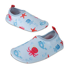 Load image into Gallery viewer, Kids Beach Shoes Swim Water Shoes Toddler Shoes Boys Girls Barefoot Aqua Socks for Children Pool Surfing Yoga Seaside Sport(Blue,Size 1/2 UK Child)