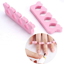 Load image into Gallery viewer, 20pcs Soft Foam Sponge Toe Separators Finger Dividers Soft Sponge Finger Divider Spacer Nail Art Manicure Pedicure Tools