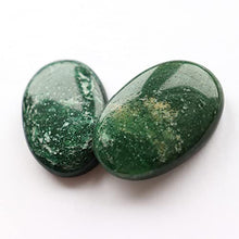 Load image into Gallery viewer, Dark Green Jade Crystal Worry Thumb Stone Meditation Spiritual Stress Relief Gift Birthday Healing Energy Reiki Chakra