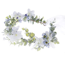 Load image into Gallery viewer, Flower Crown Boho Flower Wreath Artificial Floral Crown Bridal Headpiece Greenery Crown for Wedding Ceremony Party Festival