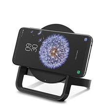 Load image into Gallery viewer, Belkin Boost Up Wireless Charging Stand 10 W, Fast Qi Wireless Charger for iPhone 11, 11 Pro/Pro Max, XS/XS Max, XR, X, Samsung Galaxy S10, S10+, S10e, Huawei P30/P30 Pro, UK Plug Included - Black