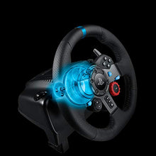 Load image into Gallery viewer, Logitech G29 Driving Force Racing Wheel and Floor Pedals, Real Force Feedback, Stainless Steel Paddle Shifters, Leather Steering Wheel Cover for PS5, PS4, PC, Mac - Black