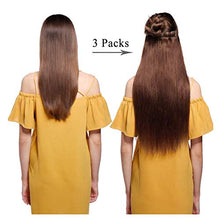 Load image into Gallery viewer, Human Hair Extensions Clip in Extensions Real Human Hair 3 Pieces Short Hair Wefts (18" 60g, 18/613 Ash Highlights Bleach Blonde Hair Extensions)