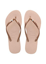 Load image into Gallery viewer, Havaianas SLIM CRYSTAL GLAMOUR SW, BALLET ROSE, UK 6/7