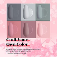 Load image into Gallery viewer, Beetles Gel Nail Polishes Starter Kit, 6 Colors Nail Salon Set with 48W Nail Lamp, Gray Nude Pink Gel Nail Polish Starter Kit with Base Top Coat Nail Gel Polish Nail Art Manucure DIY at home