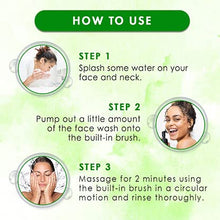 Load image into Gallery viewer, WOW Skin Science Aloe Vera Foaming Face Wash with Built-In Face Brush for deep cleansing - No Parabens, Sulphate, Silicones & Color - 100mL