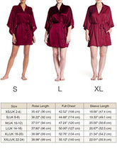 Load image into Gallery viewer, SIORO Womens Dressing Gown Silk Satin Robes for Womens Kimono Bridesmaid Bathobe for Wedding Party Short,Light Blue S