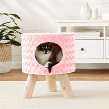 Load image into Gallery viewer, Amazon Basics Cat Condo Ottoman, Pink