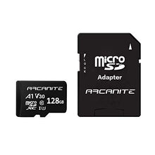 Load image into Gallery viewer, ARCANITE 128GB microSDXC Memory Card with Adapter - A1, UHS-I U3, V30, 4K, C10, Micro SD, Optimal read speeds up to 90 MB/s