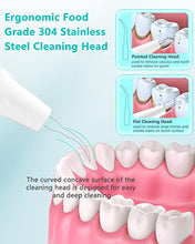 Load image into Gallery viewer, Teeth Cleaning Kit, OVIFM Plaque Remover for Teeth with 3 Cleaning Heads and 3 Modes, USB Rechargeable Tartar Remover for Teeth for Adults/ Children/ Elderly