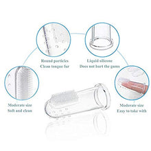 Load image into Gallery viewer, 3/Pack Baby Newborn Infant Toddler Kids Silicone Finger brush Soft Teething Teether Tooth Cleaner Oral Massager BPA Free (Transparent Toothbrush)