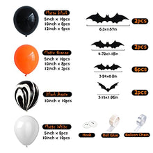 Load image into Gallery viewer, Halloween Balloons Party Decoration Halloween Balloon Arch kit Halloween Balloon Garland Halloween Decoration Set Bat Balloons Orange Balloon Black Balloon