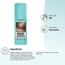 Load image into Gallery viewer, L'Oréal Magic Retouch Instant Root Concealer Spray, Ideal for Touching Up Grey Root Regrowth, 75 ml, Colour: Brown