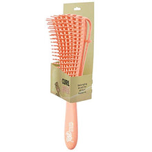 Load image into Gallery viewer, Curl Control - Natural Hair Ez Detangler Brush for Wet Hair Curly Hair Kinky Wavy Hair Coily Hair Textures 3A-4C for all Thick Curly and Afro Hair Curl Patterns (Orange)