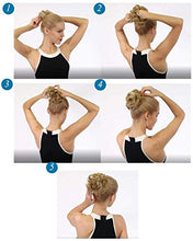 Load image into Gallery viewer, Elailite Messy Hair Buns Hair Piece Real Human Hair Curly - Updo Scrunchies Hair Extensions Donut Hair Chignons For Women - #60 Platinum Blonde