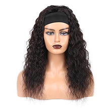 Load image into Gallery viewer, Hiyorlik Headband Wig Deep Wave Wig 20 Inch Human Hair Wigs For Black Women Brazilian Virgin Hair Full Machine Made With Snapping Glueless None Lace Scarf Wig 150 Density