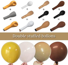 Load image into Gallery viewer, Captank Double Stuffed Yellow Blush Coffee Brown Balloon Arch Kit Nude Apricot Balloon Garland Reddish Brown Mustard Yellow Balloons For Birthday Anniversary Garden Dinner Bachelorette Decorations
