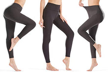 Load image into Gallery viewer, Gnpolo Womens Black High Waisted Leggings Plus Size Soft Tight Slim Tummy Control Yoga Pants