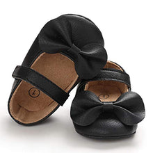 Load image into Gallery viewer, Baby Girls First Walking Shoes Bow-Knot Mary Jane Flats Adjustable PU Leather Anti-Slip Soft-Soled Princess Shoes Infant Girls Outdoor Shoes,0-18 Months
