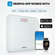 Load image into Gallery viewer, RENPHO Bluetooth BMI Bathroom Scales, Digital Body Weight Scale with High Precision Sensors and Smartphone App - White