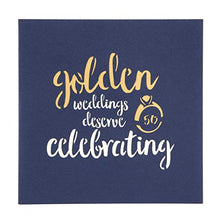 Load image into Gallery viewer, 50th Wedding Anniversary Pop Up Card - Golden Wedding Anniversary Card, Handmade Cards by Cardology